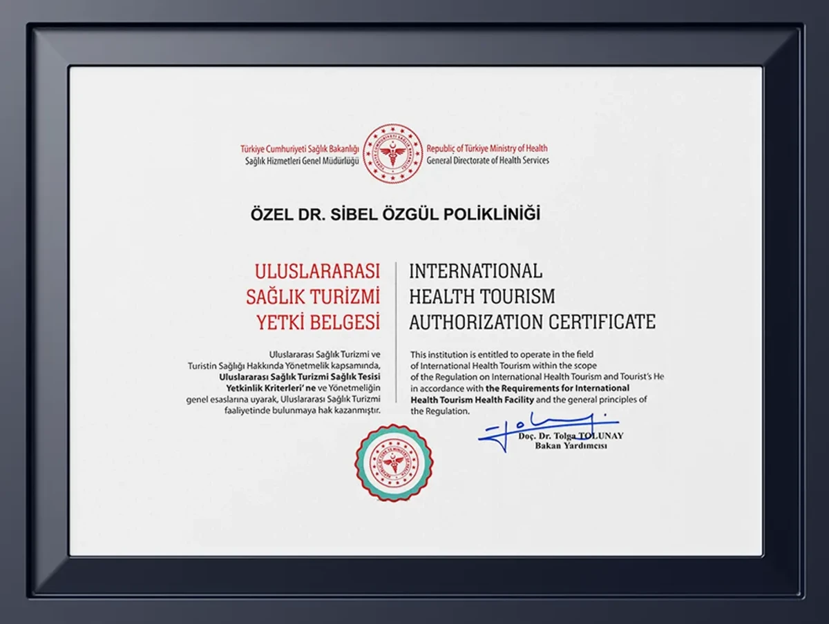 T.C. Sağlık Bakanlığı — Uluslararası Sağlık Turizmi Yetki Belgesi